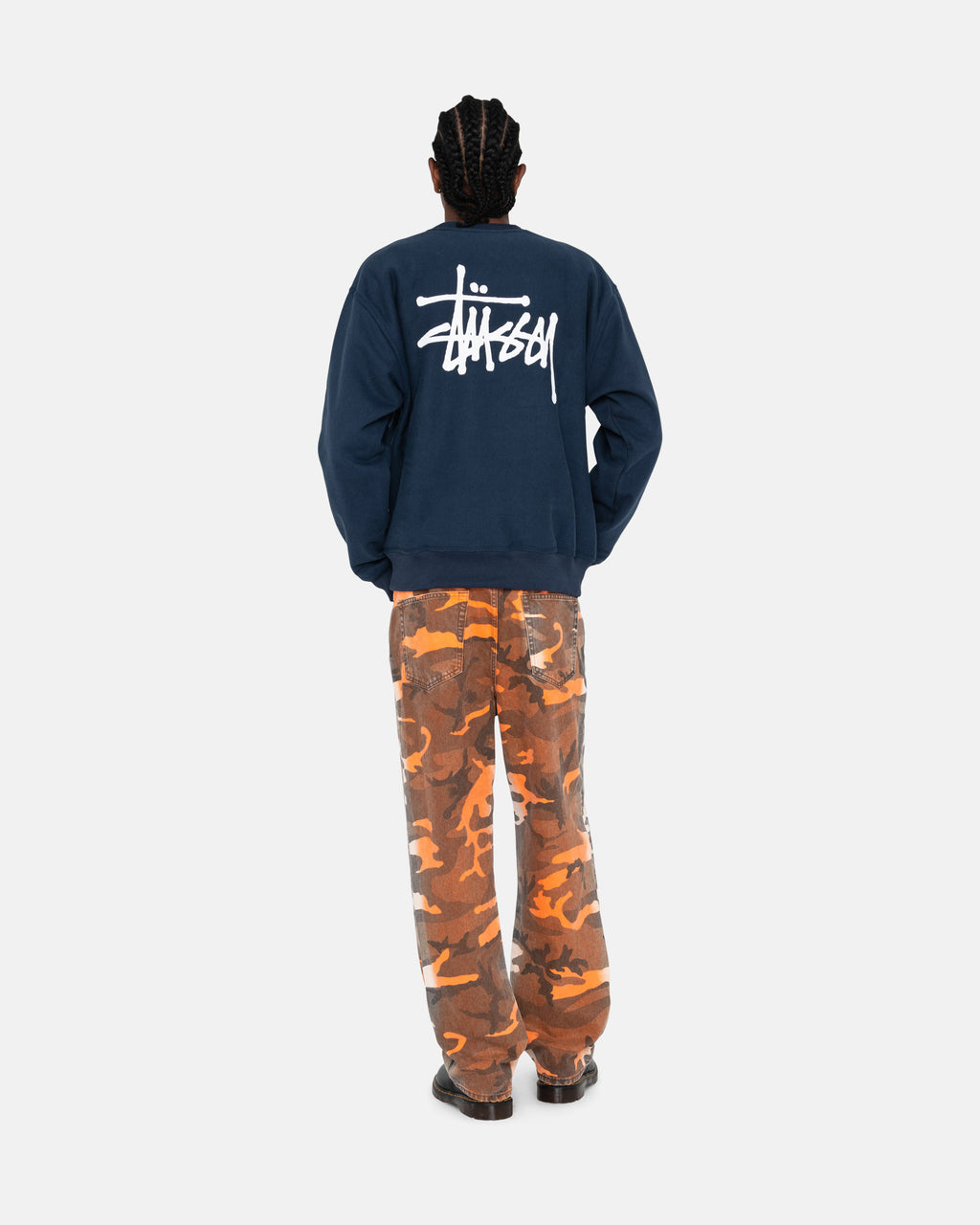 Stussy Basic Crew Korte Broek Donkerblauw | 051986PIH