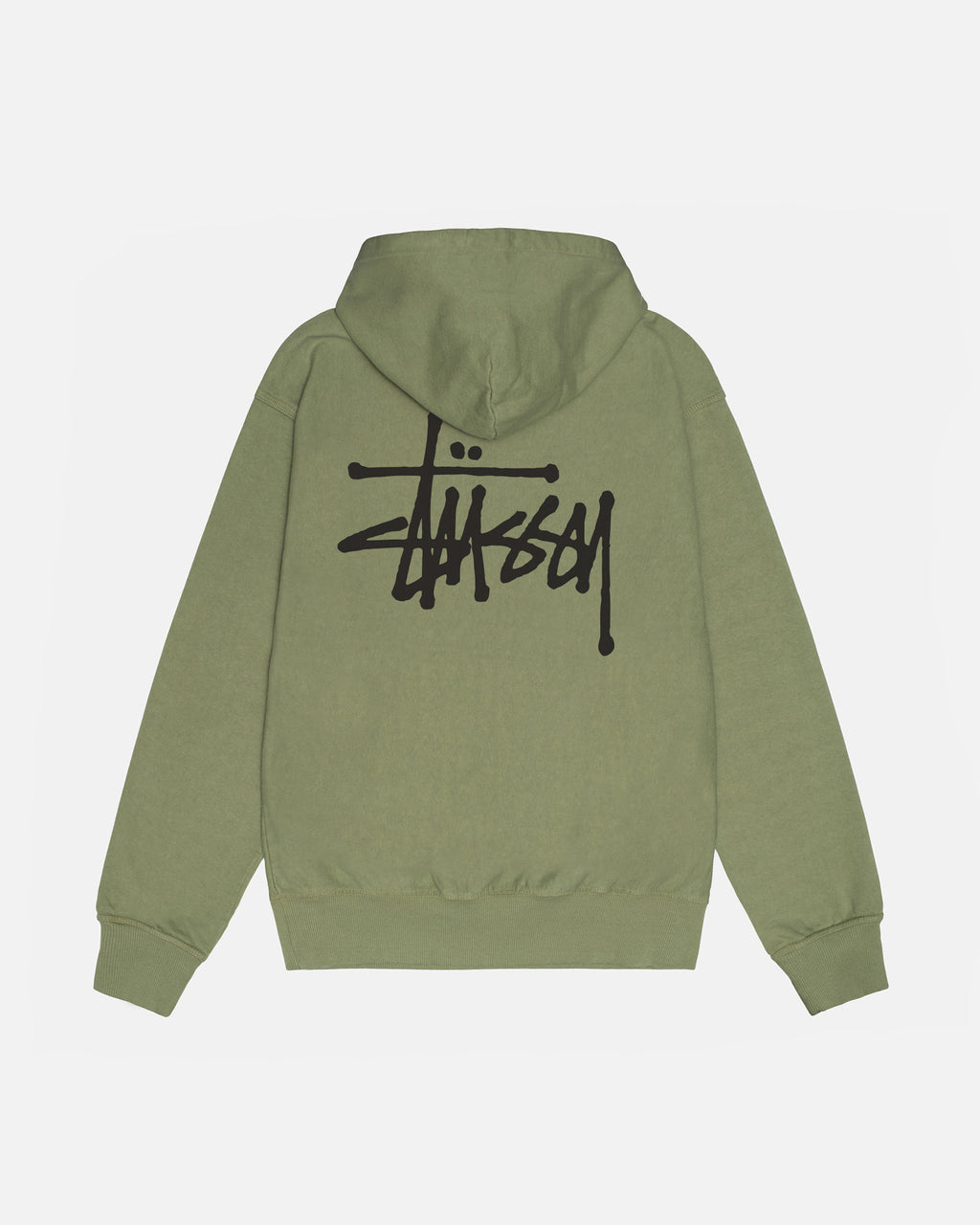 Stussy Basic Pigment Dyed Hoodie Artichoke | 601347TZD