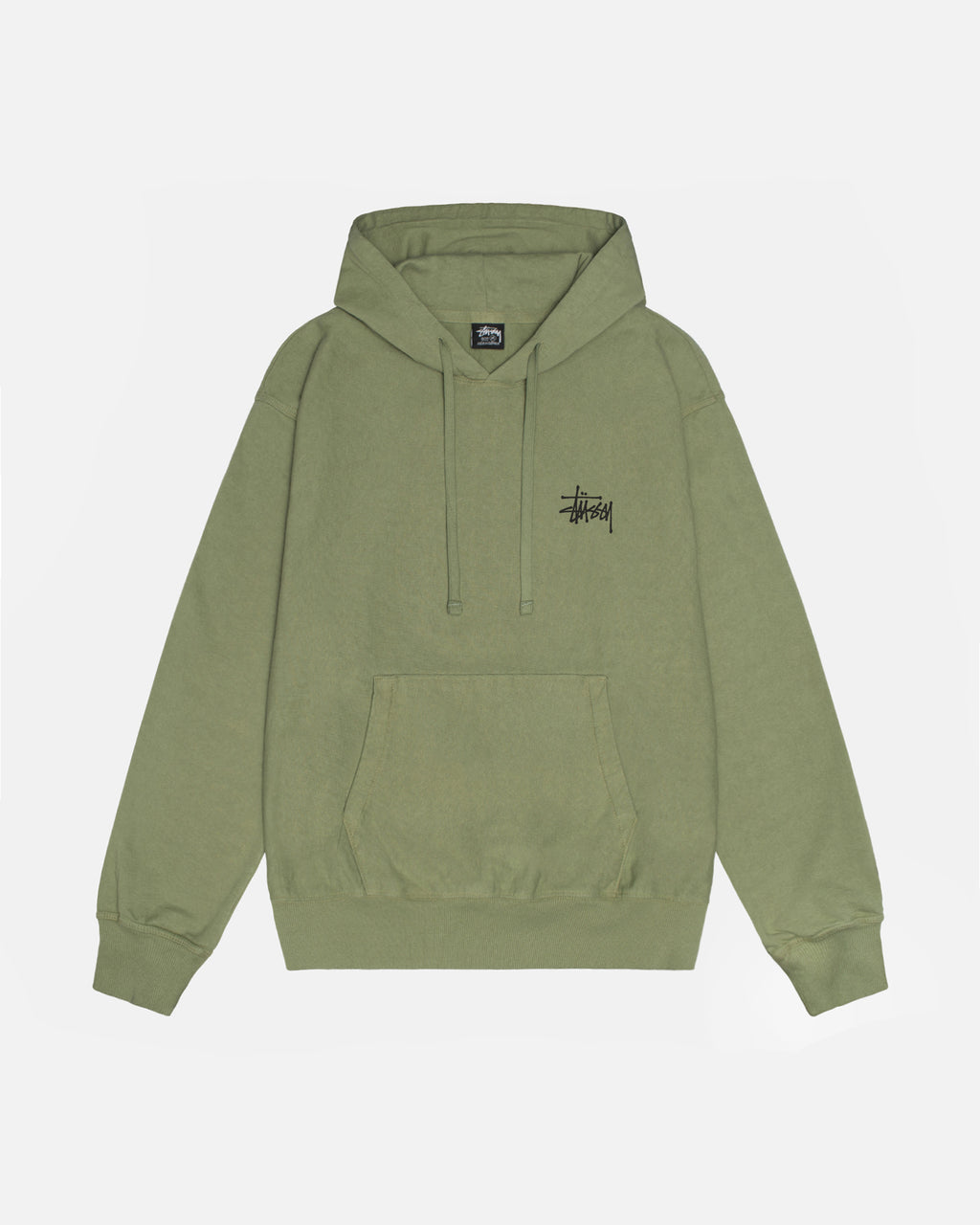 Stussy Basic Pigment Dyed Hoodie Artichoke | 601347TZD