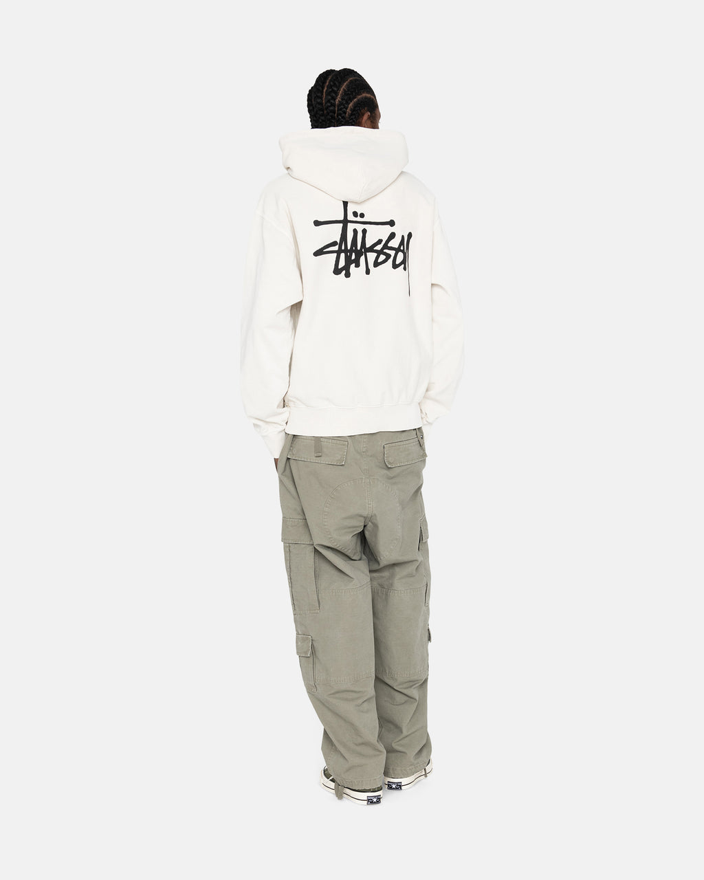 Stussy Basic Pigment Dyed Hoodie Beige | 523846WHQ