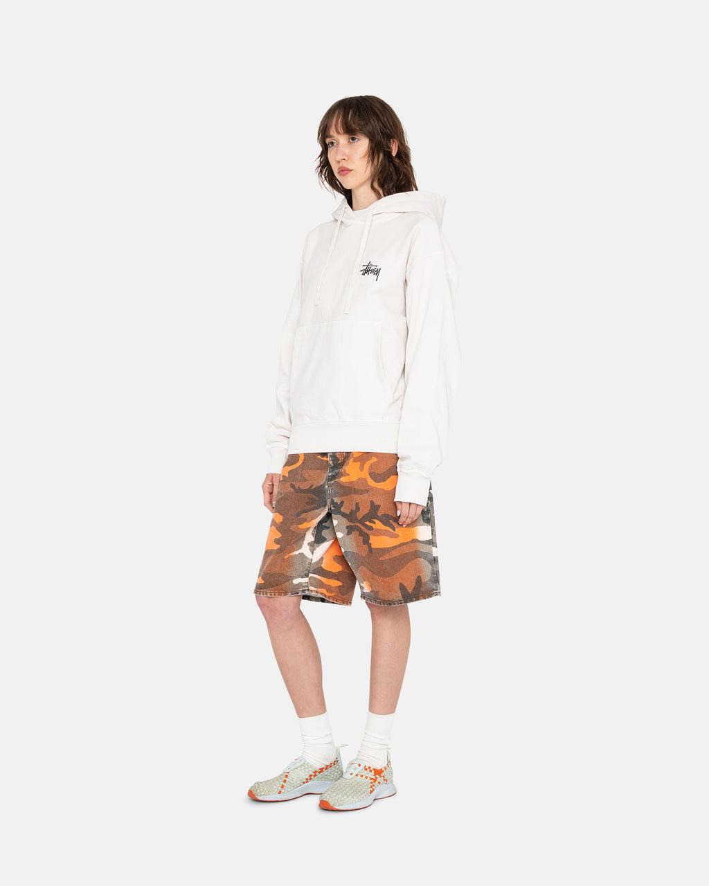 Stussy Basic Pigment Dyed Hoodie Beige | 523846WHQ