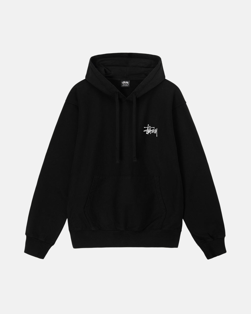 Stussy Basic Pigment Dyed Hoodie Zwart | 847093GTB