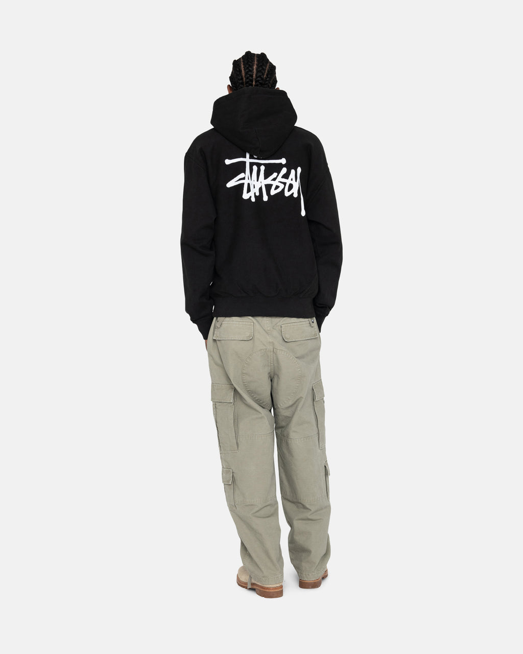 Stussy Basic Pigment Dyed Hoodie Zwart | 847093GTB