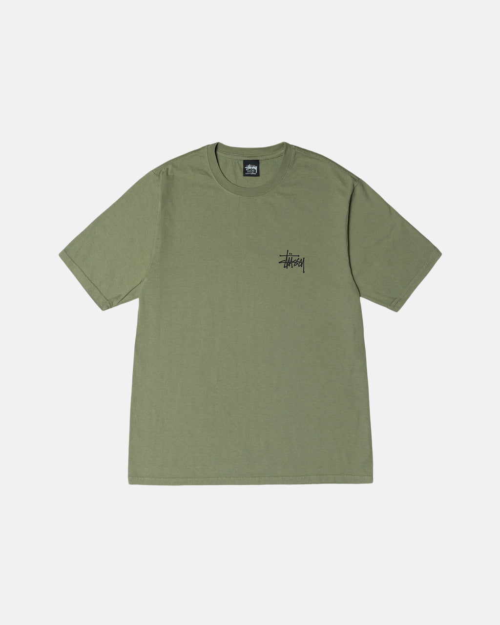 Stussy Basic Pigment Dyed Loopshirts Artichoke | 314680HKG