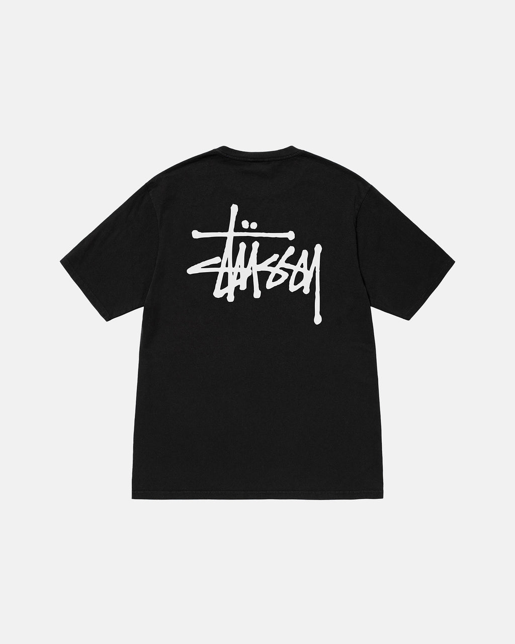 Stussy Basic Pigment Dyed Loopshirts Zwart | 032675SBP