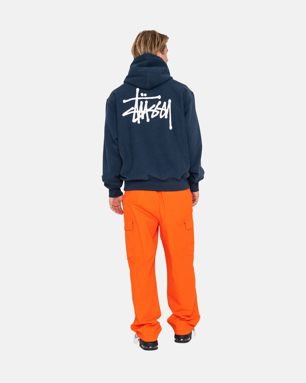 Stussy Basic Stüssy Hoodie Donkerblauw | 514873BYI