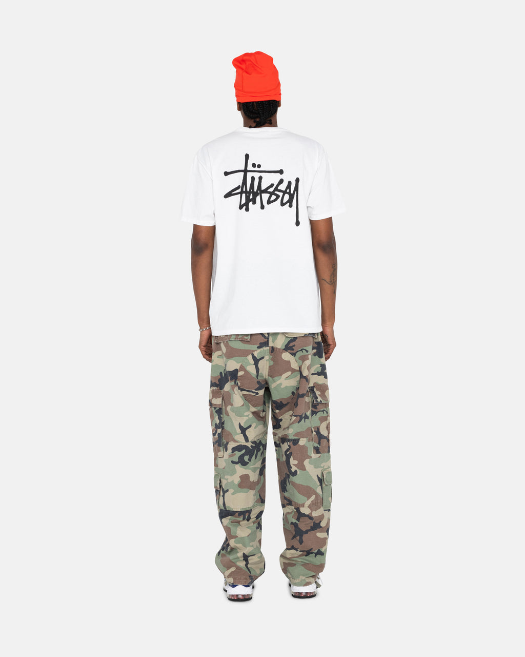 Stussy Basic Stüssy Loopshirts Wit | 405216MFZ