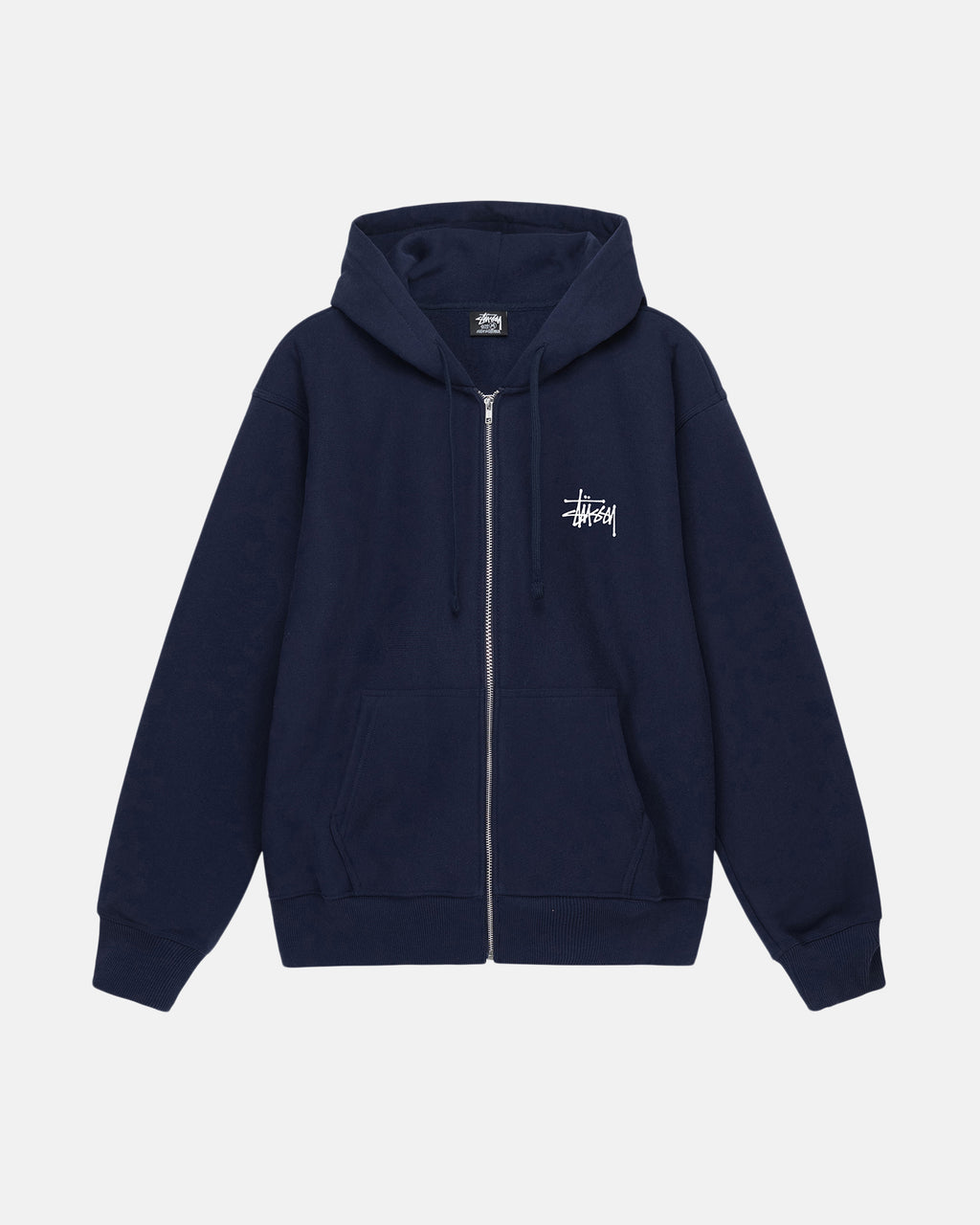 Stussy Basic Zip Hoodie Donkerblauw | 045318WZU