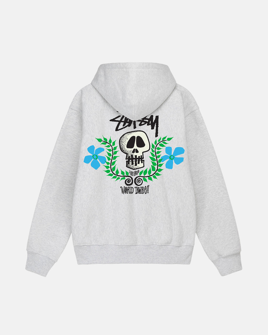 Stussy Skull Crest Zip Hoodie Grijs | 830476GOI