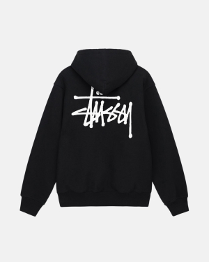 Stussy Basic Stüssy Hoodie Zwart | 376245XCP