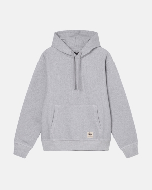 Stussy Contrast Stitch Label Hoodie Grijs | 408537BRI