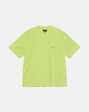 Stussy Lazy Loopshirts Lichtgroen | 169582ISH