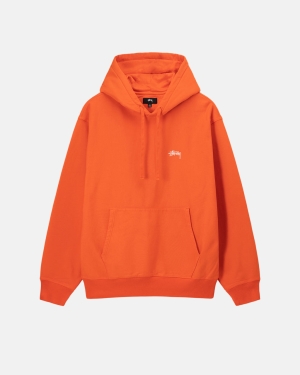 Stussy Overdyed Stock Logo Hoodie Oranje | 208976VFI