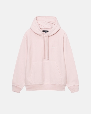 Stussy Overdyed Stock Logo Hoodie Roze | 523167AFO