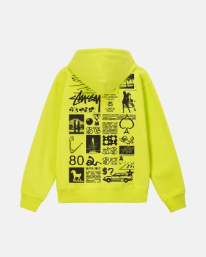 Stussy Sara Zip Hoodie Keylime | 784639LGO