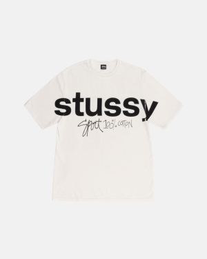 Stussy Sport 100% Pigment Dyed Loopshirts Beige | 928013GQP