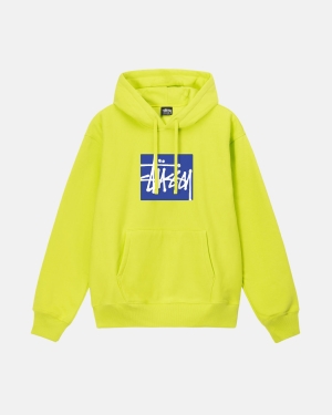 Stussy Stock Box Hoodie Keylime | 702893XDM