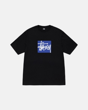 Stussy Stock Box Loopshirts Zwart | 870452OMW