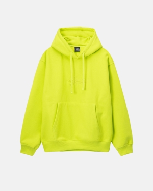 Stussy Stock Logo Applique Hoodie Keylime | 497038GTA